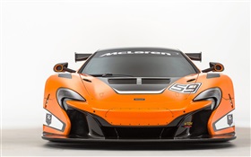 2015 650S GT3 McLaren supercar vista frontal HD Papéis de Parede