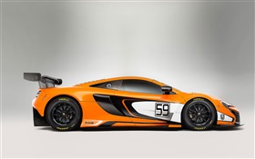 2015 650S GT3 McLaren vista lateral supercar HD Papéis de Parede