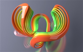 Criativo, curva de cor 3D HD Papéis de Parede