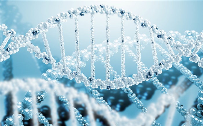 Ciência 3D, espiral DNA Papéis de Parede, imagem