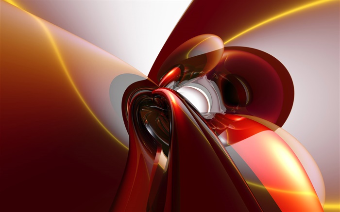 Abstract curva, estilo vermelho Papéis de Parede, imagem