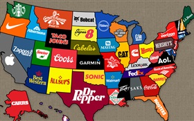 Mapa americano de marcas