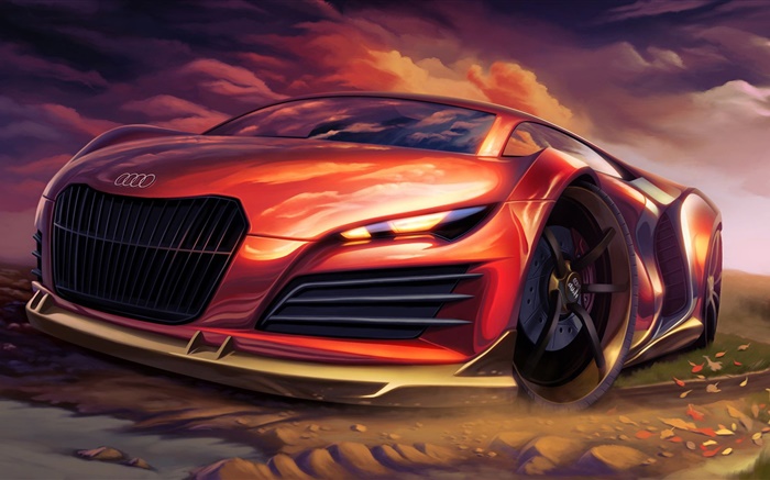 Projeto supercar Audi Papéis de Parede, imagem
