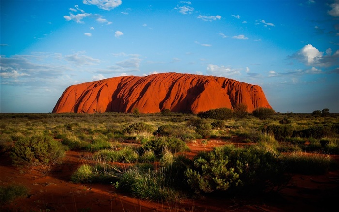Ayers Rock, na Austrália, crepúsculo Papéis de Parede, imagem