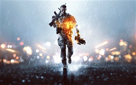 Battlefield 4, noite, soldado HD Papéis de Parede