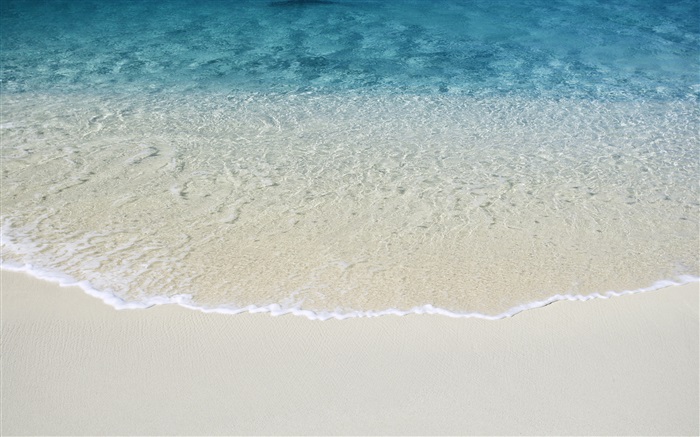 Praia, ondas, azul Papéis de Parede, imagem