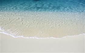 Praia, ondas, azul HD Papéis de Parede