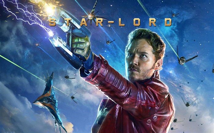 Chris Pratt como Senhor das Estrelas, Guardiões da Galáxia Papéis de Parede, imagem