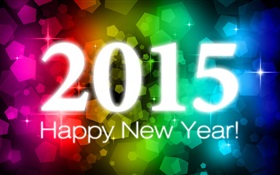 Luzes coloridas, 2015 Ano Novo