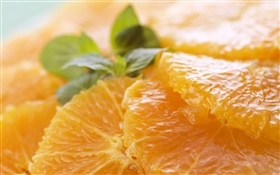 Deliciosa fatia de laranja HD Papéis de Parede