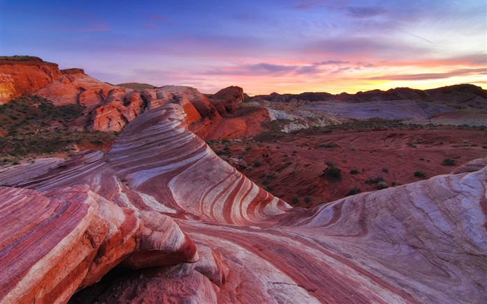 Deserto, rochas, céu, vermelho, América Papéis de Parede, imagem