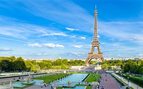 Torre Eiffel, Paris, França HD Papéis de Parede