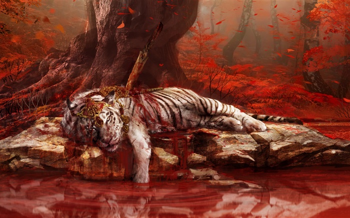 Far Cry 4, morto tigre Papéis de Parede, imagem