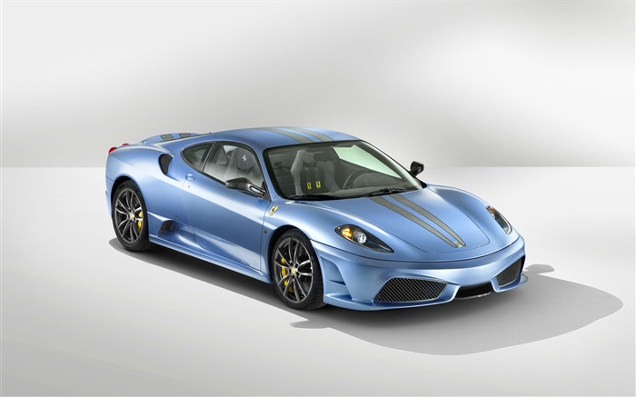 Ferrari luz azul carro Papéis de Parede, imagem