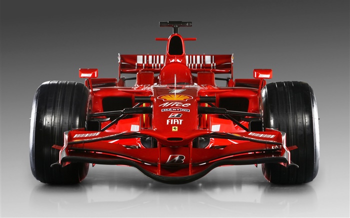 Ferrari raça vermelha Opinião dianteira do carro Papéis de Parede, imagem