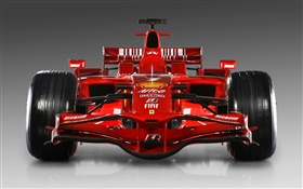Ferrari raça vermelha Opinião dianteira do carro