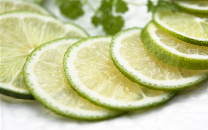 Fatias verdes do limão Papéis de Parede, imagem