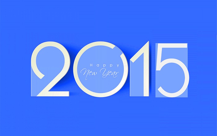Feliz Ano Novo de 2015, estilo azul Papéis de Parede, imagem