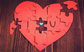 Amor Jigsaw Heart-Shaped