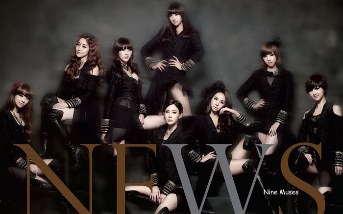 Nove Musas, Coréia meninas da música 02 Papéis de Parede, imagem