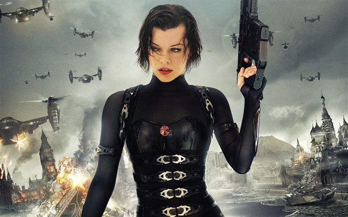 Resident Evil 5: Retribution, Milla Jovovich Papéis de Parede, imagem