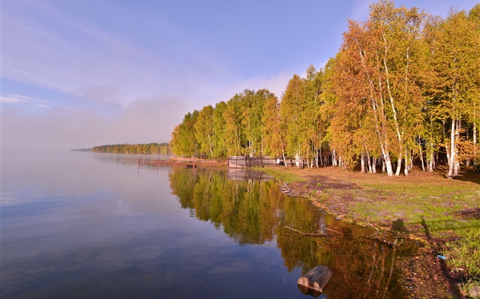 Rússia, Lago Baikal, árvores Papéis de Parede, imagem