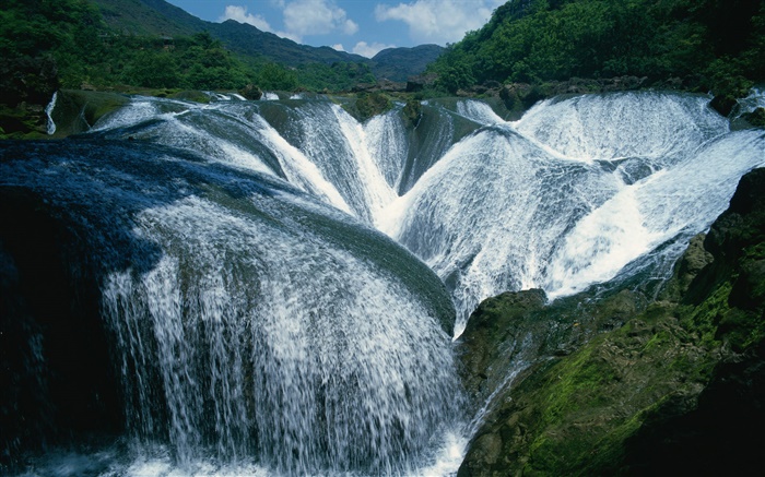 Cachoeiras espetaculares, cenário China Papéis de Parede, imagem