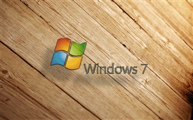 Windows 7, a placa de madeira HD Papéis de Parede