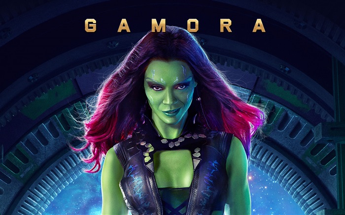 Zoe Saldana como Gamora, Guardiões da Galáxia Papéis de Parede, imagem