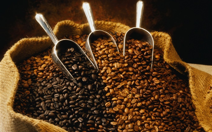 Um saco de grãos de café Papéis de Parede, imagem