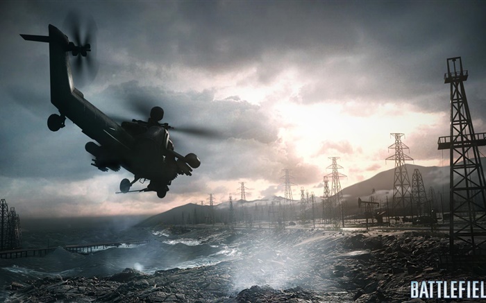 Battlefield 4, helicópteros Papéis de Parede, imagem