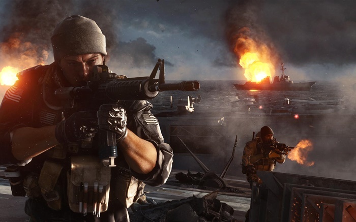 Battlefield 4, tiroteio Papéis de Parede, imagem