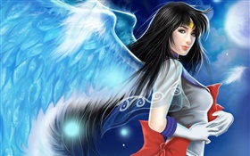 Linda anime angel girl HD Papéis de Parede