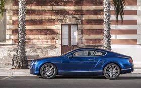 Bentley Continental GT carro azul HD Papéis de Parede
