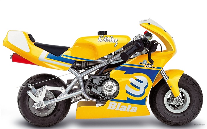 Blata Minibike motocicleta amarela Papéis de Parede, imagem