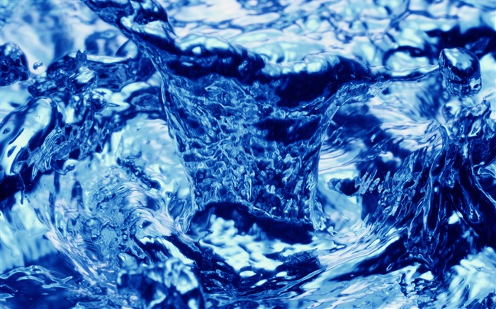 Azul dança da água Papéis de Parede, imagem