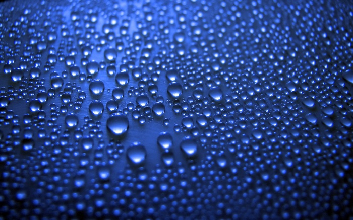 Gotas da água azul Papéis de Parede, imagem