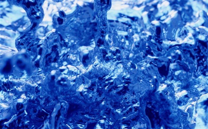 Água azul macro fotografia Papéis de Parede, imagem