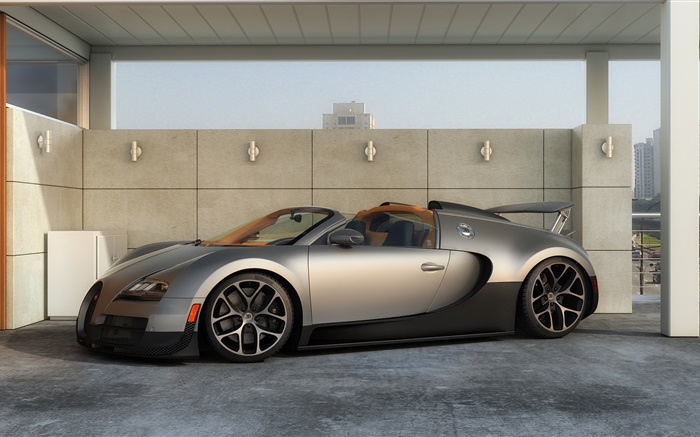 Bugatti Veyron Grand Sport supercar Papéis de Parede, imagem