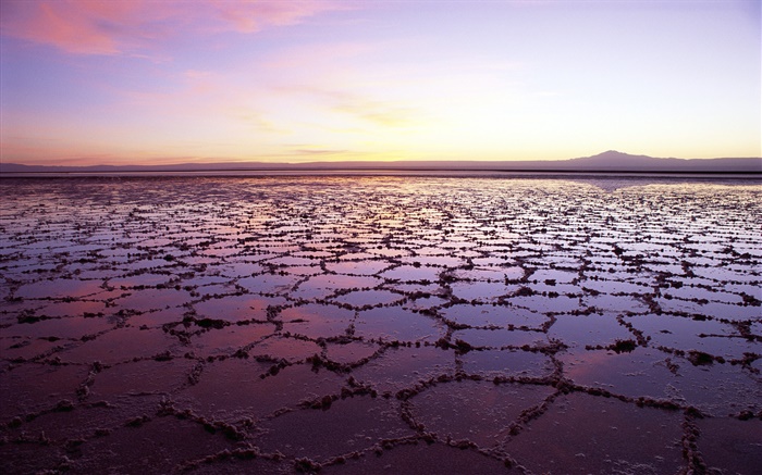 Mar Morto, cenário bonito entardecer Papéis de Parede, imagem