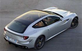 Ferrari FF GT supercar top vista HD Papéis de Parede