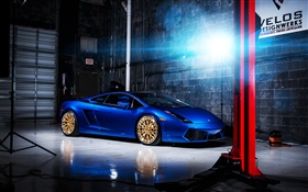 Lamborghini Gallardo cor azul supercar