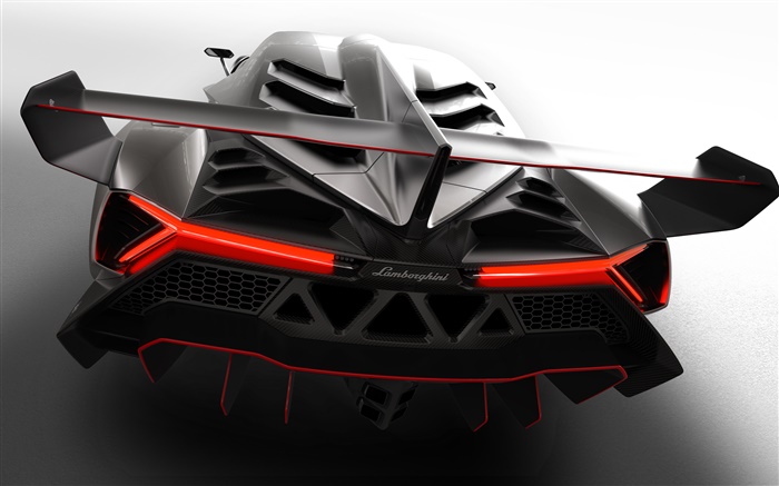 Lamborghini Veneno supercar retrovisor Papéis de Parede, imagem