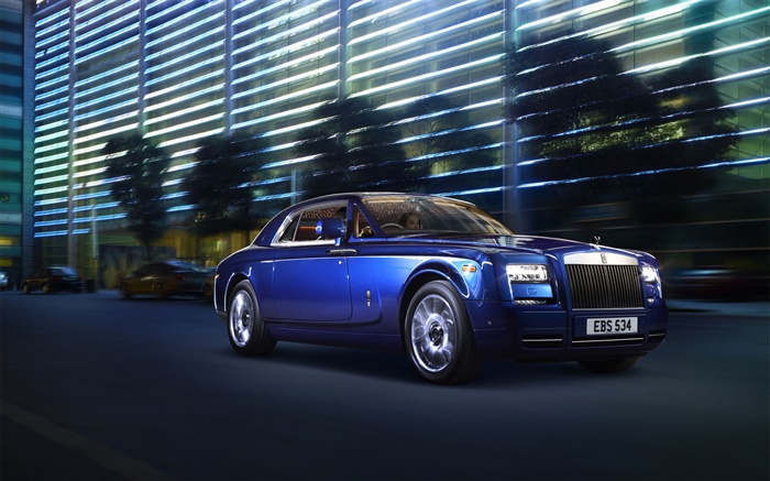 Rolls-Royce Motor Cars à noite Papéis de Parede, imagem