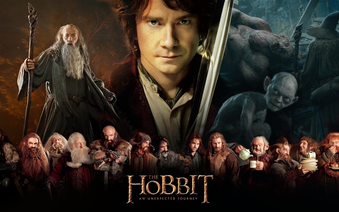 O Hobbit: Uma Jornada Inesperada, filme widescreen Papéis de Parede, imagem