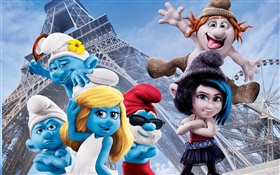 O Smurfs 2, filme dos desenhos animados HD Papéis de Parede