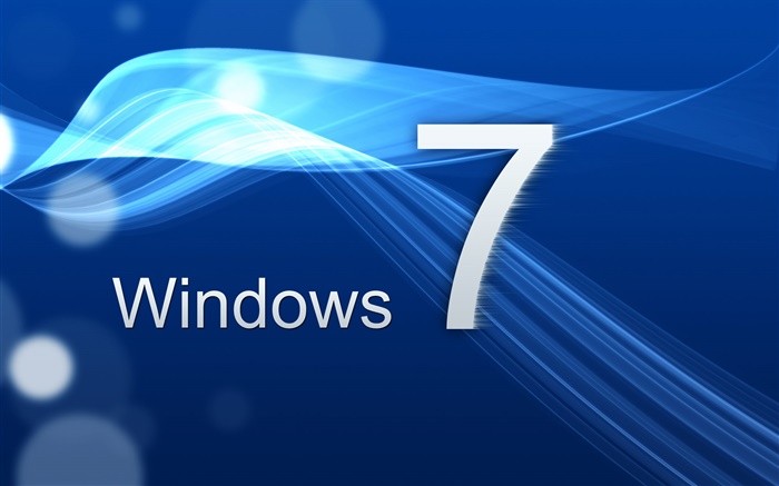 Windows 7, a curva azul Papéis de Parede, imagem