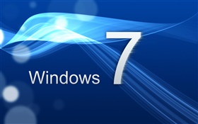 Windows 7, a curva azul HD Papéis de Parede