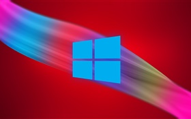 9 logotipo do Windows, fundo abstrato