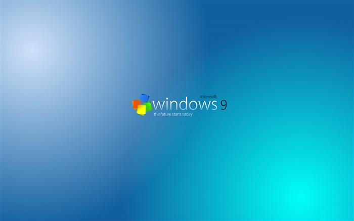 Sistema Windows 9, fundo azul Papéis de Parede, imagem